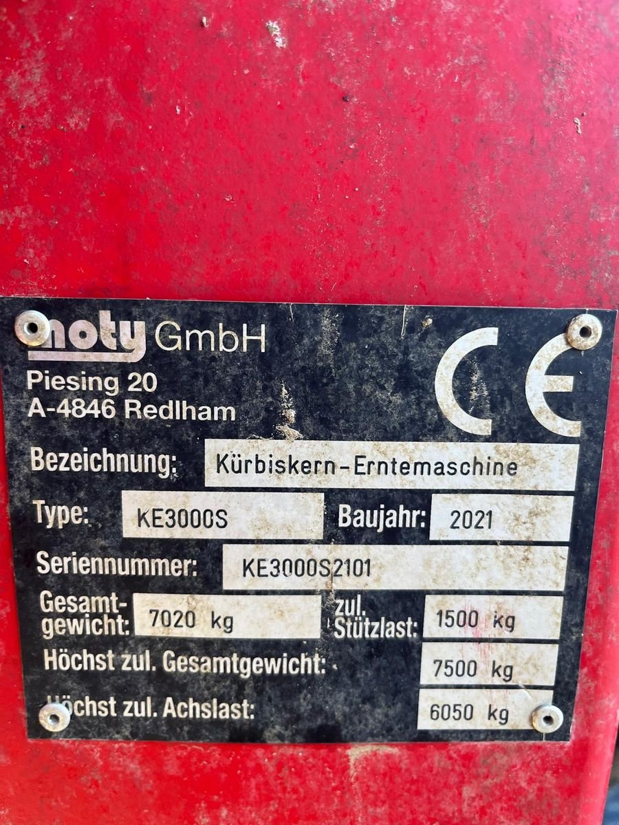 Sonstiges Türe ait Moty Kürbiserntemaschine HydroS KE 3000S, Gebrauchtmaschine içinde Starrein (resim 11)