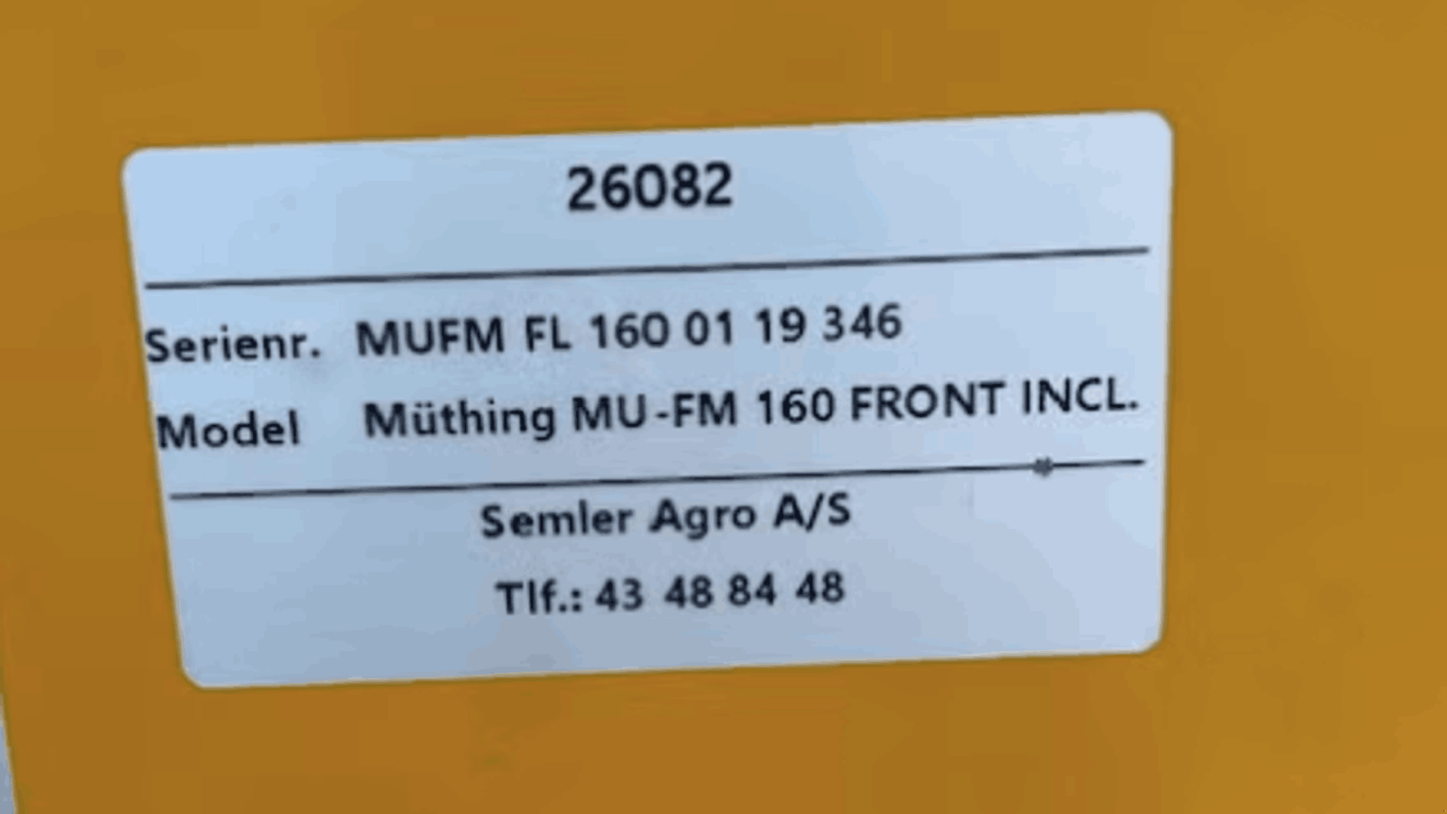 Sonstiges of the type Müthing MUFM 160 - 1,6 m, Gebrauchtmaschine in Randers NØ (Picture 3)