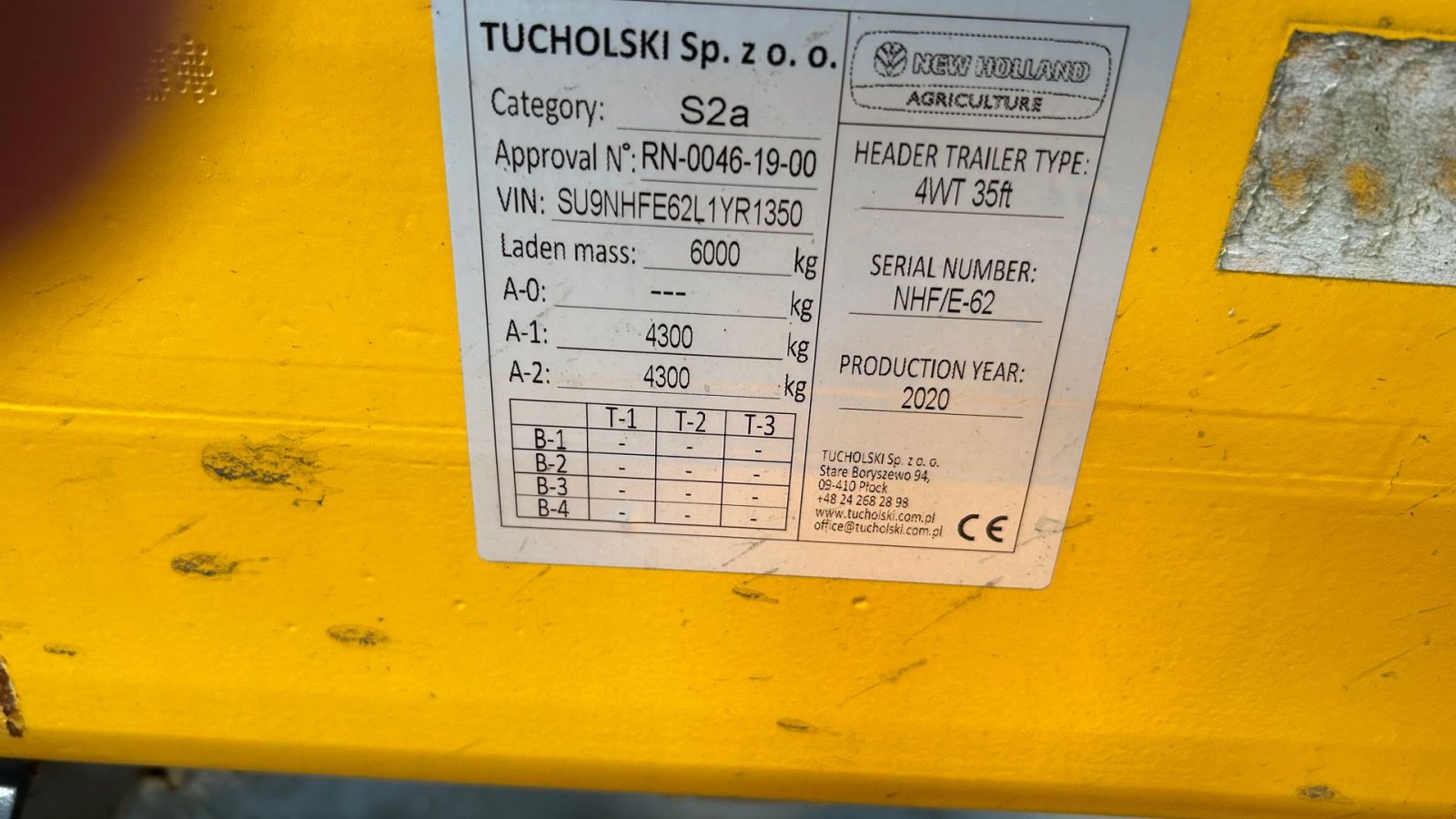 Sonstiges typu New Holland 4 hjulet skærebordsvogn, Gebrauchtmaschine v Roskilde (Obrázek 3)