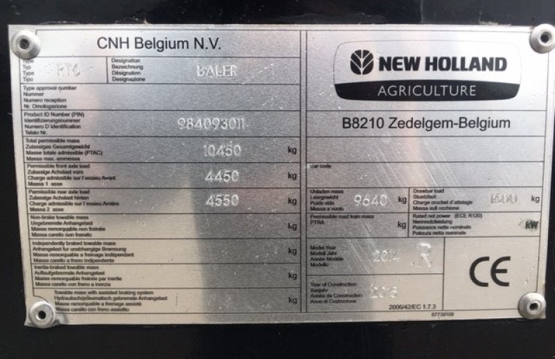 Sonstiges типа New Holland BB 1290 crop cutter, Gebrauchtmaschine в Horsens (Фотография 7)