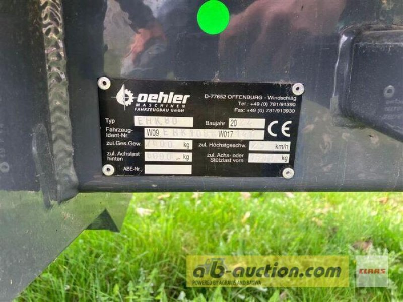 Sonstiges a típus Oehler HOLZRÜCKEWAGEN OL EHK 80 +KRAN, Gebrauchtmaschine ekkor: Grimma (Kép 5)