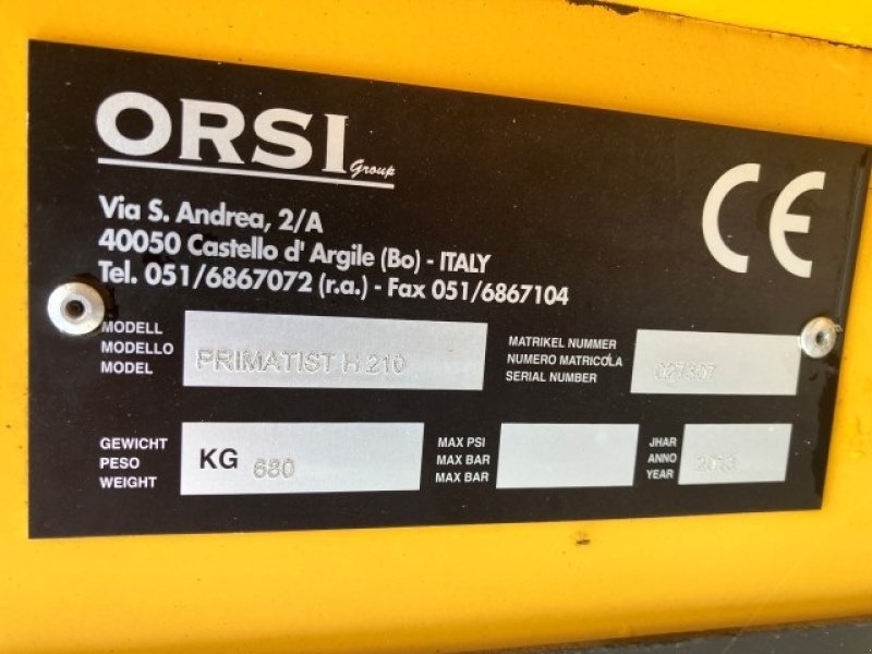 Sonstiges des Typs Orsi H210 PRIMATIST, Gebrauchtmaschine in Brønderslev (Bild 5)