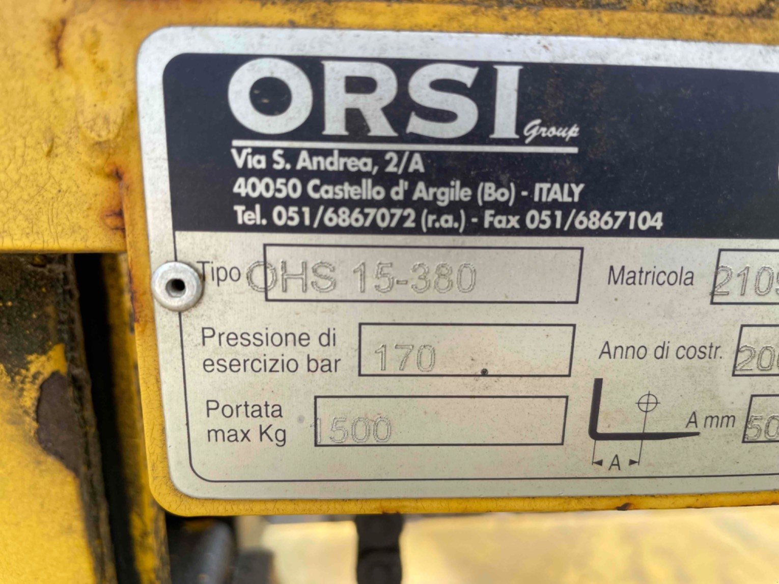 Sonstiges tip Orsi Porte-palette HS 15 380 Orsi, Gebrauchtmaschine in LA SOUTERRAINE (Poză 3)