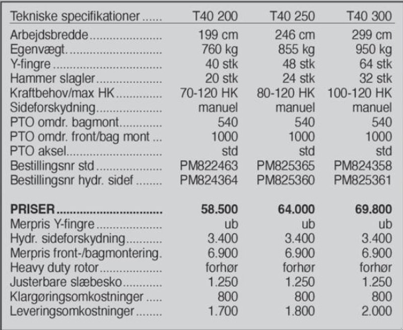 Sonstiges типа Ortolan T 40 250 cm., Gebrauchtmaschine в Vrå (Фотография 7)