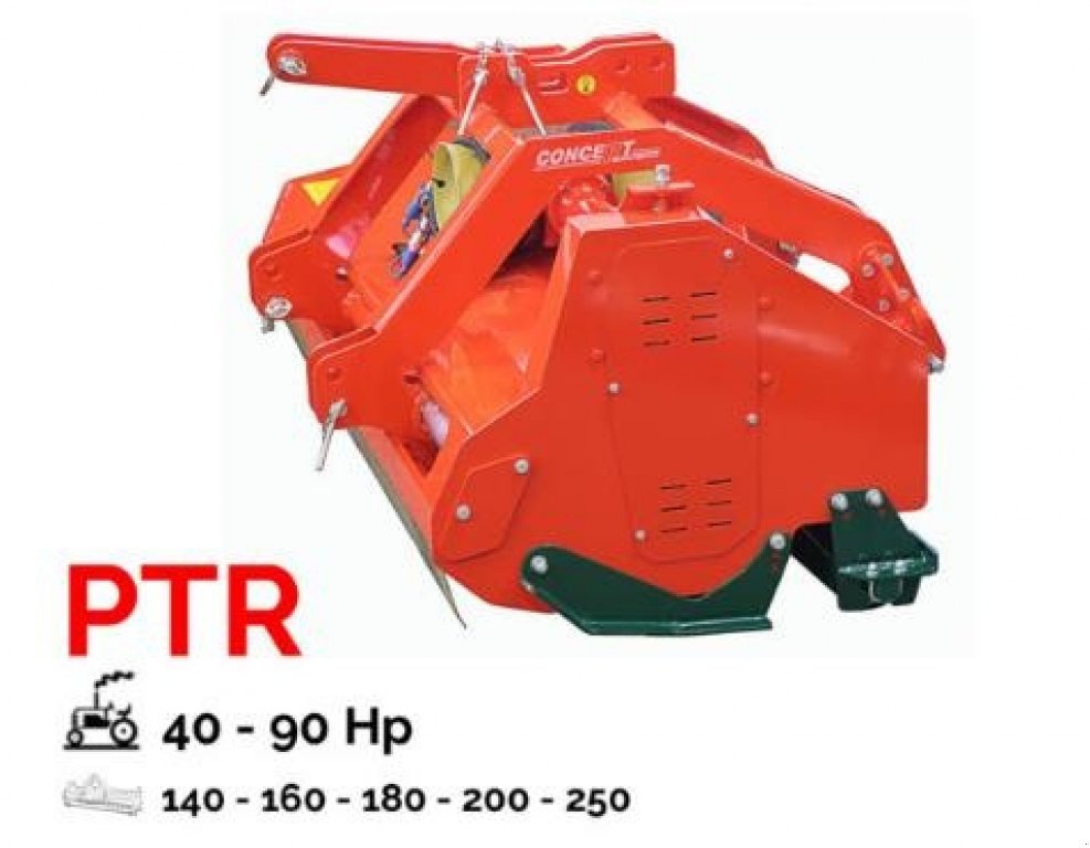 Sonstiges des Typs Perugini PTR250 Slagleklipper Front eller Bagmonteret med hydraulisk Sideforskydning, Gebrauchtmaschine in Ringkøbing (Bild 2)