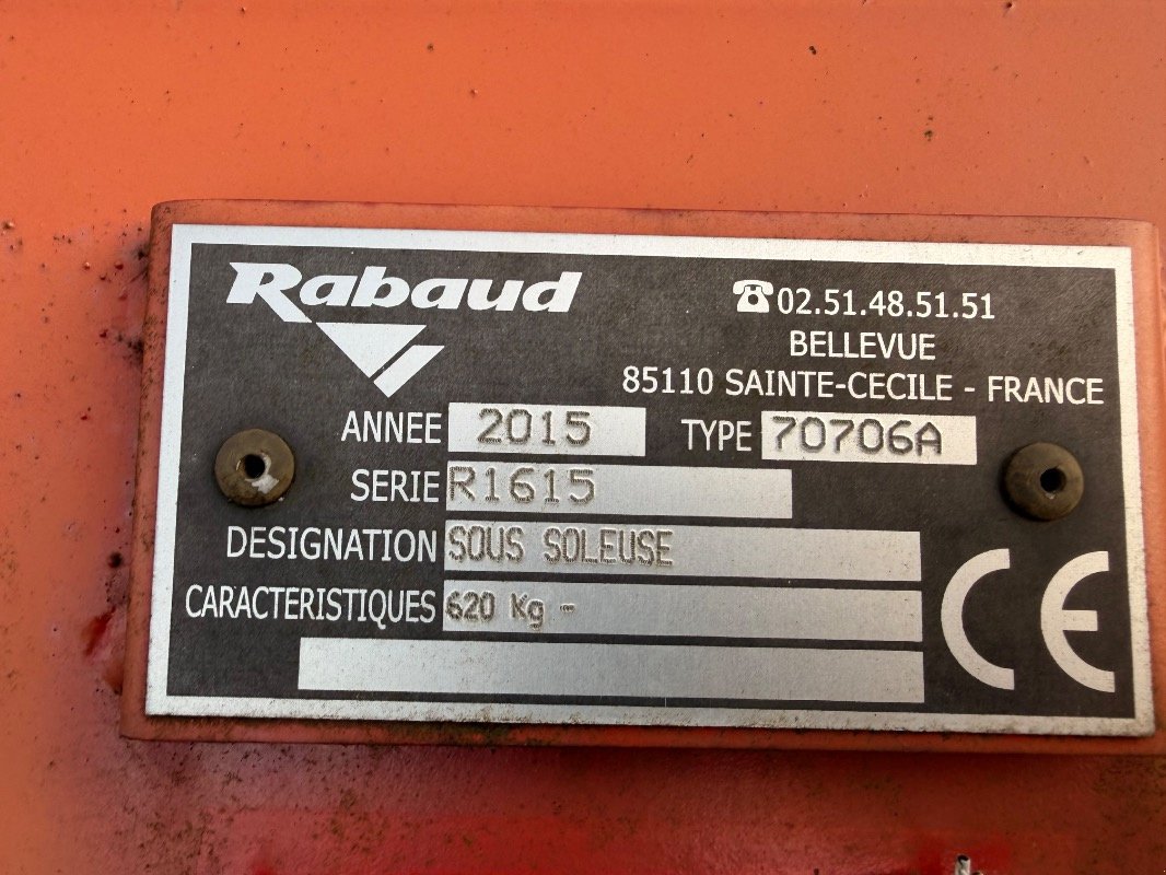 Sonstiges des Typs Rabaud Drainagepflug, Gebrauchtmaschine in Bad Oldesloe (Bild 8)