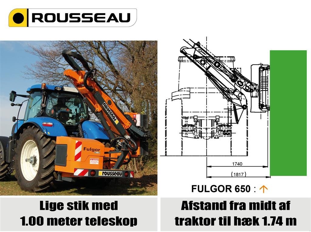 Sonstiges a típus Rousseau FULGOR armklipper med teleskop i stik, Gebrauchtmaschine ekkor: Ringsted (Kép 3)