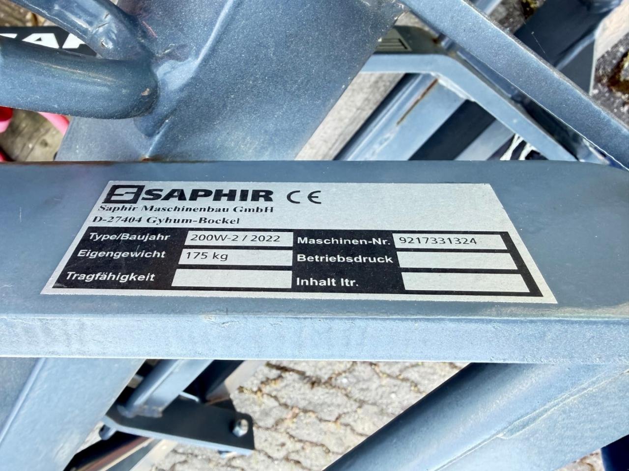 Sonstiges za tip Saphir Perfekt 200W, Neumaschine u Niederkirchen (Slika 3)