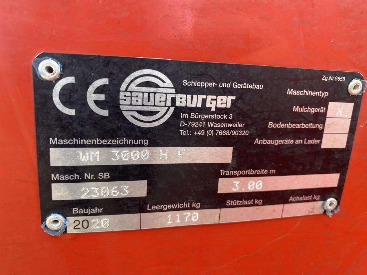 Sonstiges tip Sauerburger WM3000 H+F, Gebrauchtmaschine in Maribo (Poză 6)
