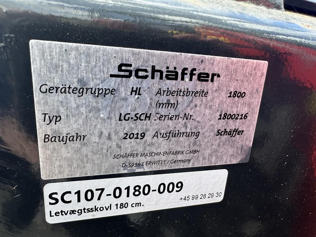 Sonstiges typu Schäffer Skovl Volume skovl 900L / 180 CM, Gebrauchtmaschine v Holstebro (Obrázek 10)