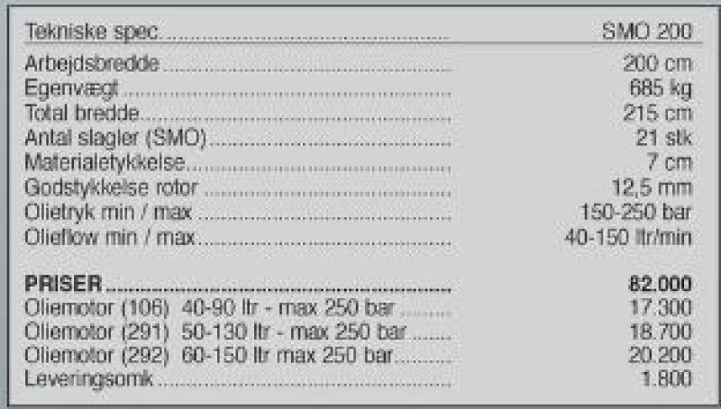 Sonstiges des Typs Seppi SMO 200 cm, Gebrauchtmaschine in Vrå (Bild 3)