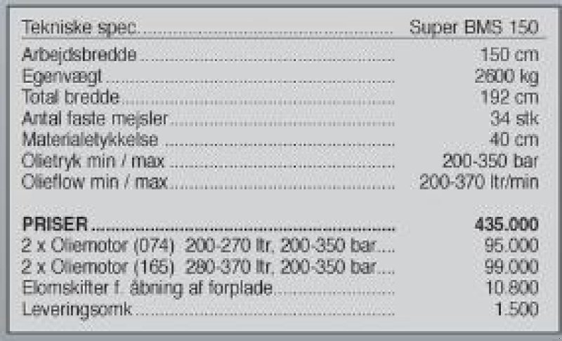 Sonstiges des Typs Seppi Super BMS 150 cm, Gebrauchtmaschine in Vrå (Bild 3)