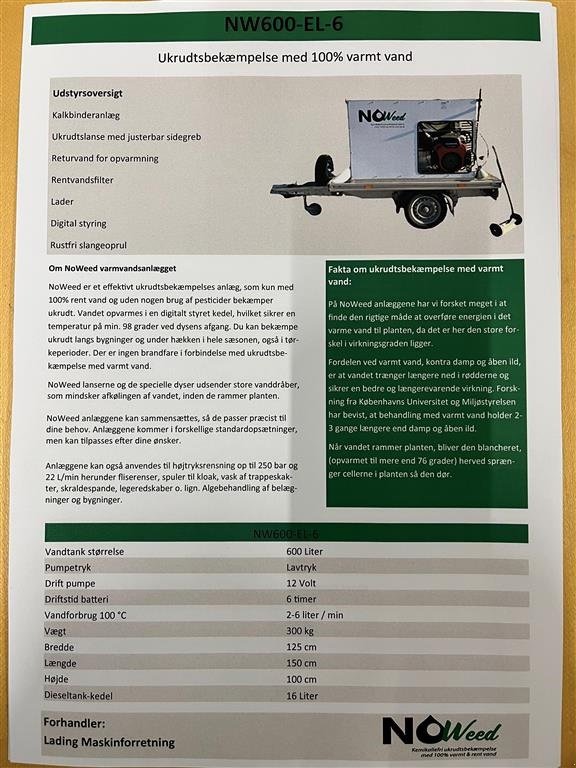 Sonstiges του τύπου Sonstige 600-EL-6 Ukrudtsbekæmpelse med varmt vand., Gebrauchtmaschine σε Tilst (Φωτογραφία 2)