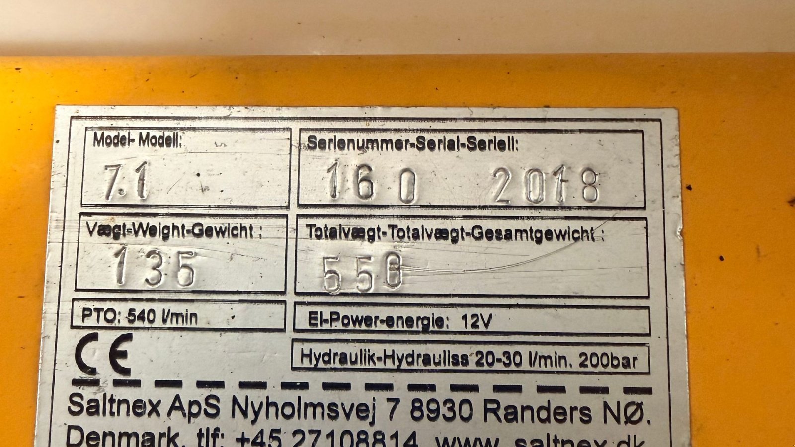 Sonstiges van het type Sonstige 7,1-500, Gebrauchtmaschine in Brørup (Foto 5)