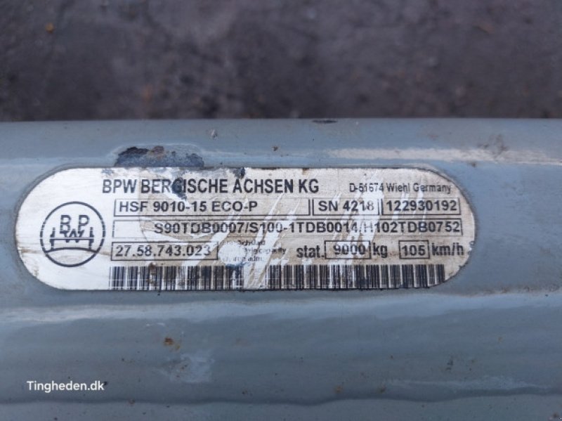 Sonstiges of the type Sonstige BPW, Gebrauchtmaschine in Hemmet (Picture 20)