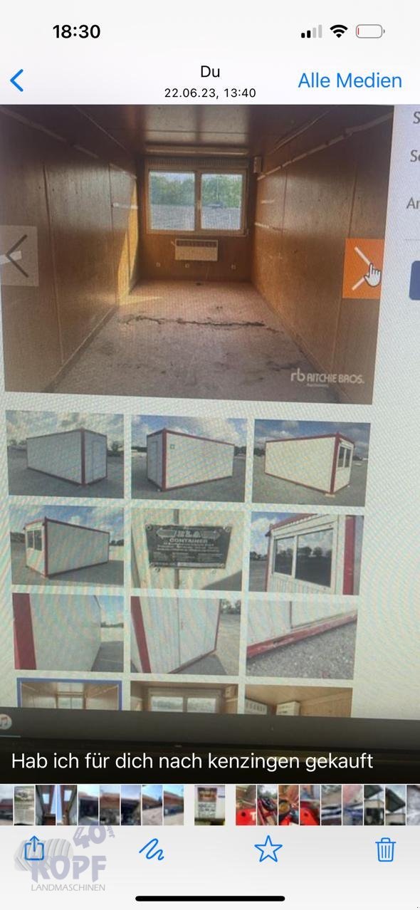 Sonstiges Türe ait Sonstige Bürocontainer 6,1x2,8 m, Gebrauchtmaschine içinde Schutterzell (resim 13)