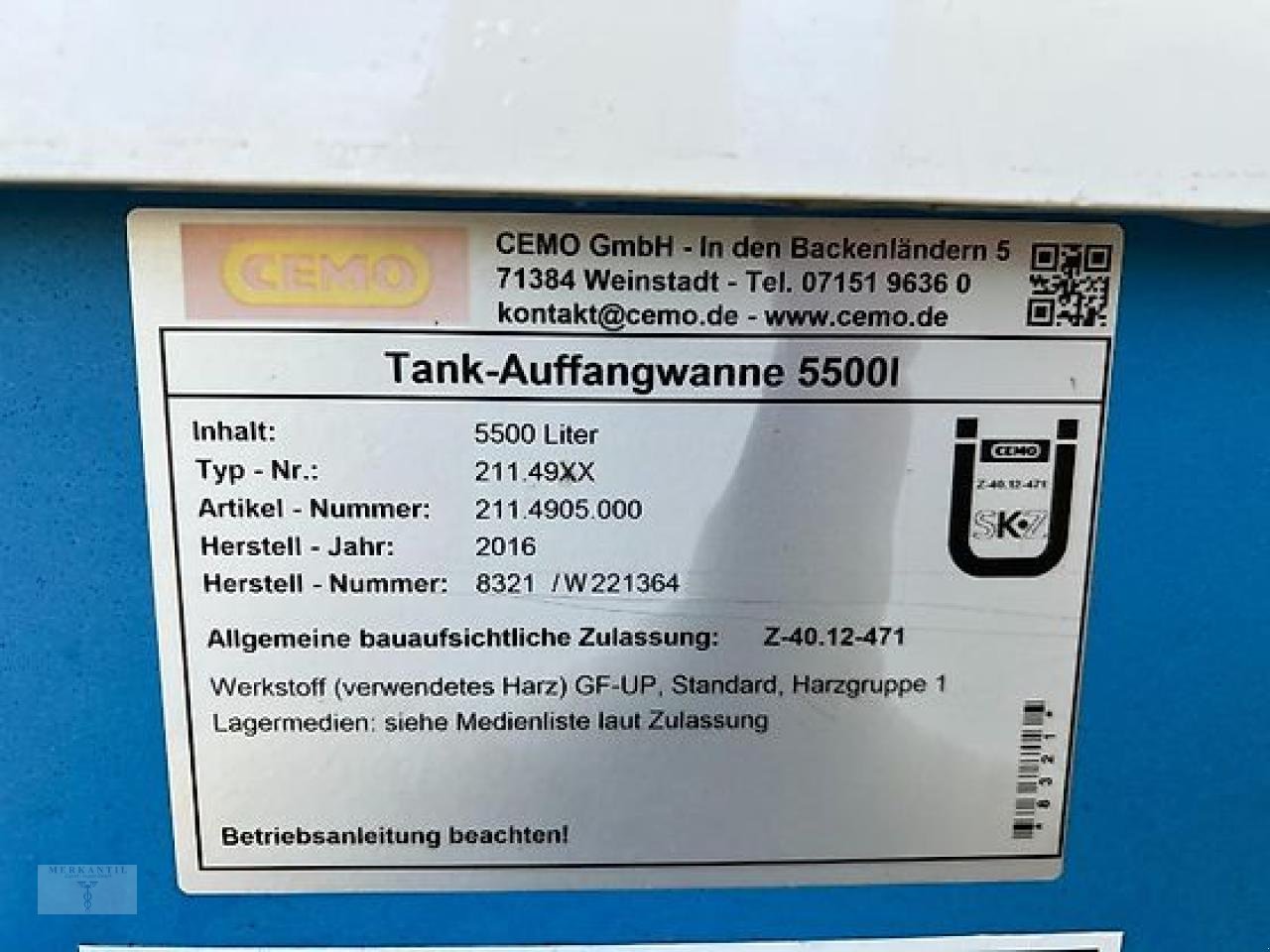 Sonstiges del tipo Sonstige Cemo Tankanlage AdBlue Outdoor Basic II 5000l, Gebrauchtmaschine en Pragsdorf (Imagen 10)