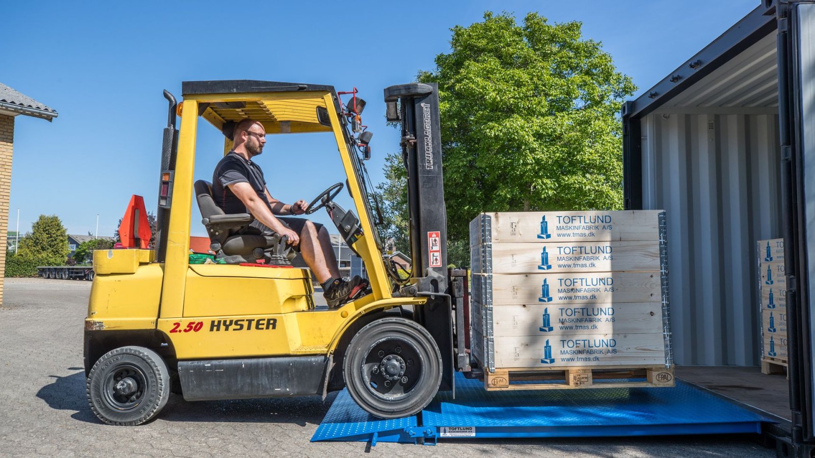 Sonstiges tip Sonstige Container rampe  5 Tons Containerrampe, Gebrauchtmaschine in Toftlund (Poză 1)