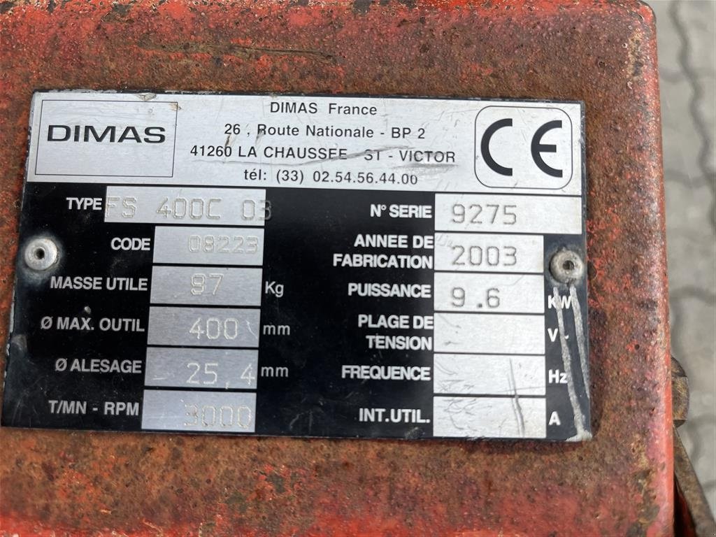 Sonstiges des Typs Sonstige Dimas fs400c 03 skæremaskine, Gebrauchtmaschine in Rønnede (Bild 2)