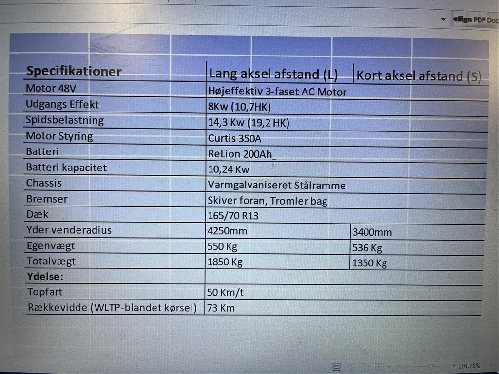 Sonstiges des Typs Sonstige EL BIL N50 lang med tip og lithium, Gebrauchtmaschine in Tilst (Bild 3)