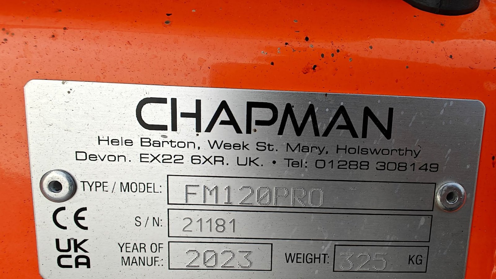 Sonstiges типа Sonstige FM 120 PRO UBRUGT, Gebrauchtmaschine в Holstebro (Фотография 7)