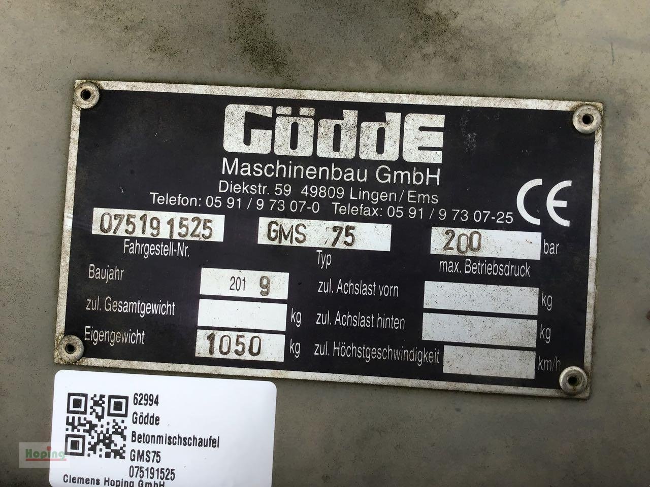 Sonstiges typu Sonstige Gödde GMS75, Gebrauchtmaschine v Bakum (Obrázek 10)