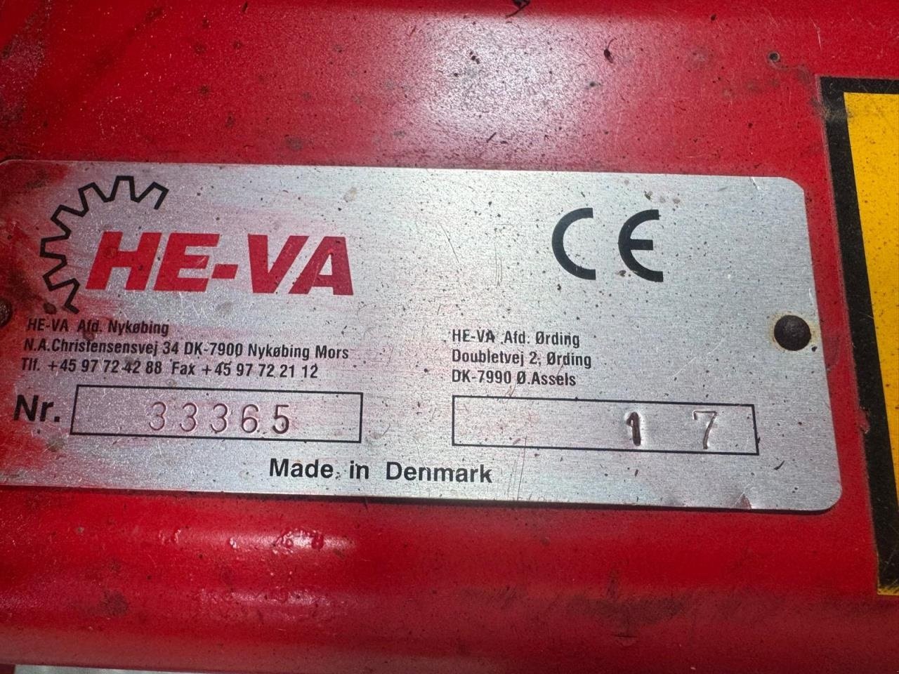 Sonstiges des Typs Sonstige HEVA, Gebrauchtmaschine in Saksøbing (Bild 8)