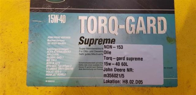 Sonstiges of the type Sonstige John Deere TORQGARD olie, Gebrauchtmaschine in Hemmet (Picture 2)
