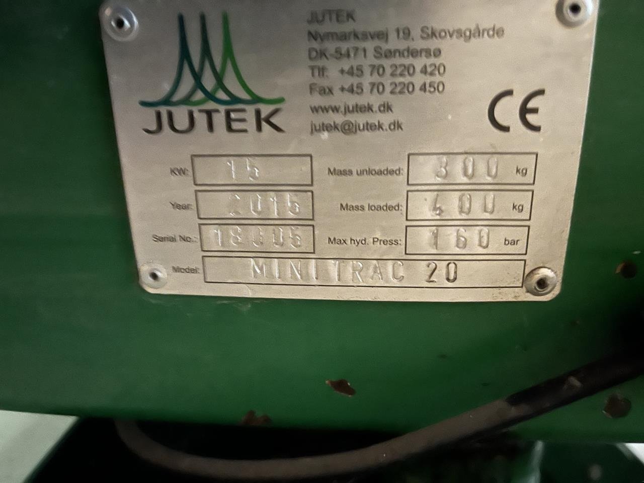 Sonstiges des Typs Sonstige JUTEK MINITRAC 20, Gebrauchtmaschine in Maribo (Bild 11)