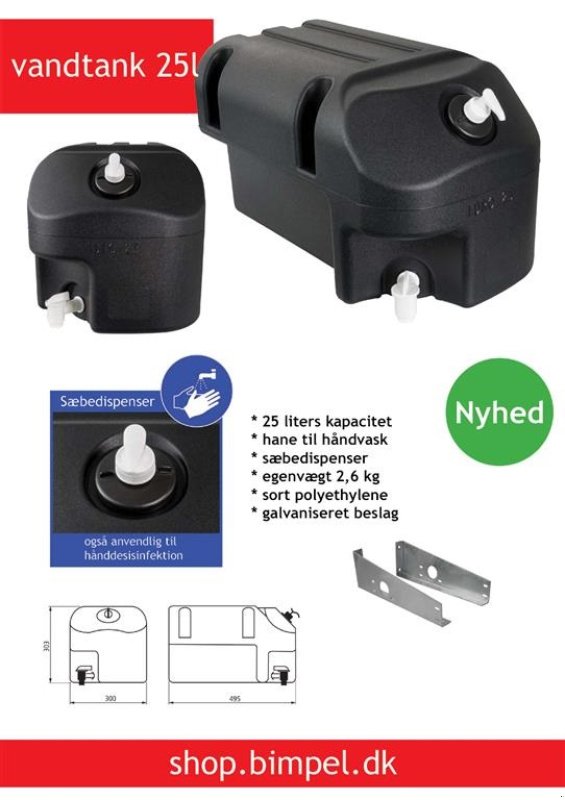 Sonstiges typu Sonstige Mobil håndvask med 25L vandtank og sæbe dispenser., Gebrauchtmaschine v Tønder (Obrázek 4)