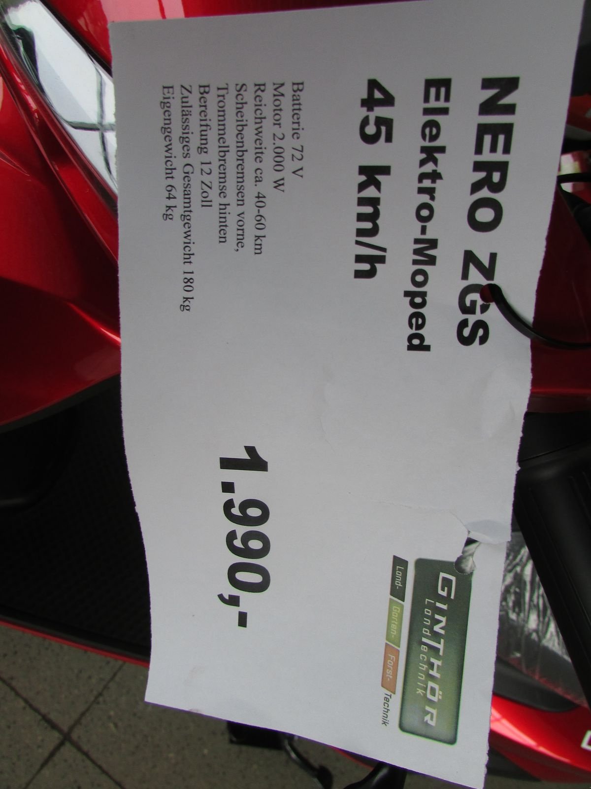 Sonstiges of the type Sonstige Nero ZGS Elektromoped, Gebrauchtmaschine in Saxen (Picture 8)