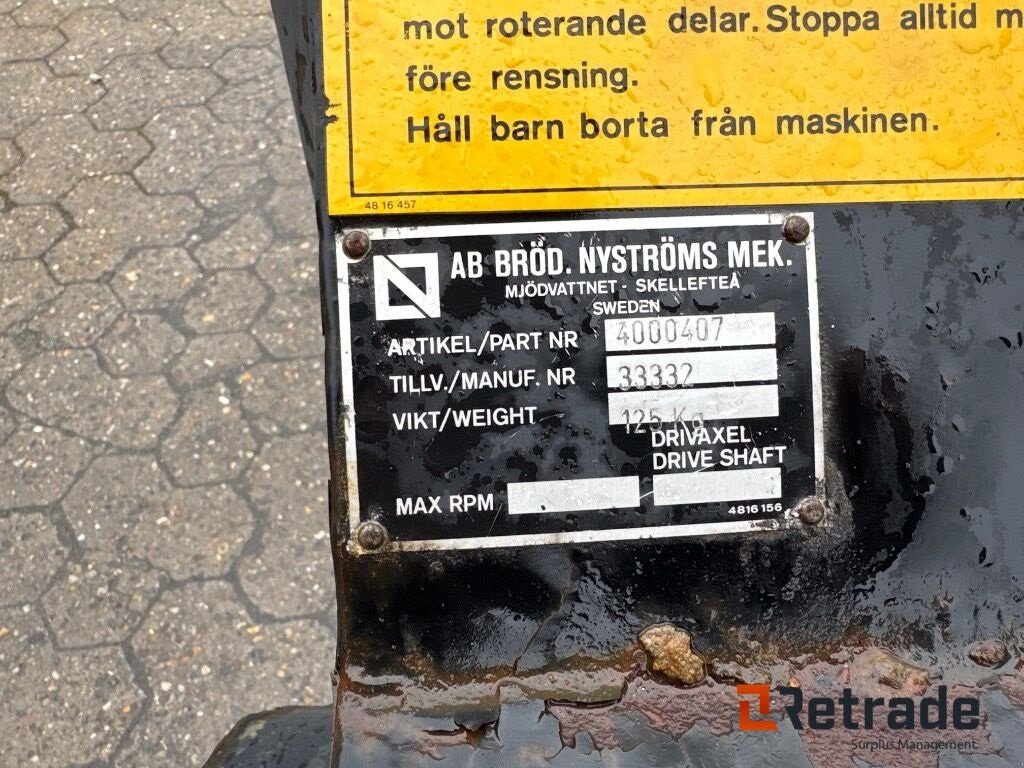 Sonstiges tip Sonstige NYMEK SB 1200 Sneslynge og HF 120 saltudlægger, Gebrauchtmaschine in Rødovre (Poză 5)