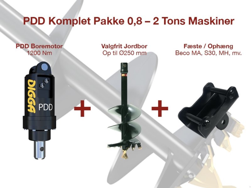 Sonstiges typu Sonstige PDD / Komplet pakke 0,8 - 2 tons maskiner, Gebrauchtmaschine w Aalborg (Zdjęcie 1)