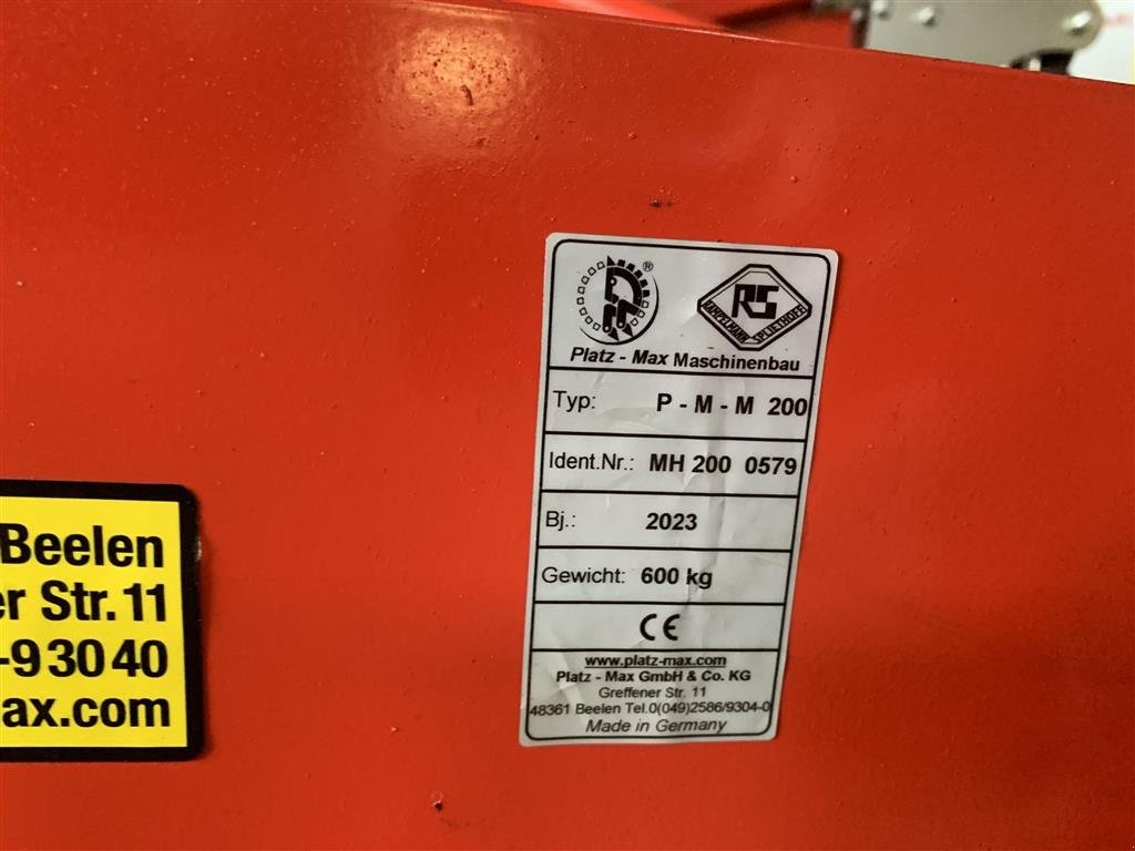 Sonstiges Türe ait Sonstige Platz-Max P-M-M 200, Gebrauchtmaschine içinde Tinglev (resim 4)