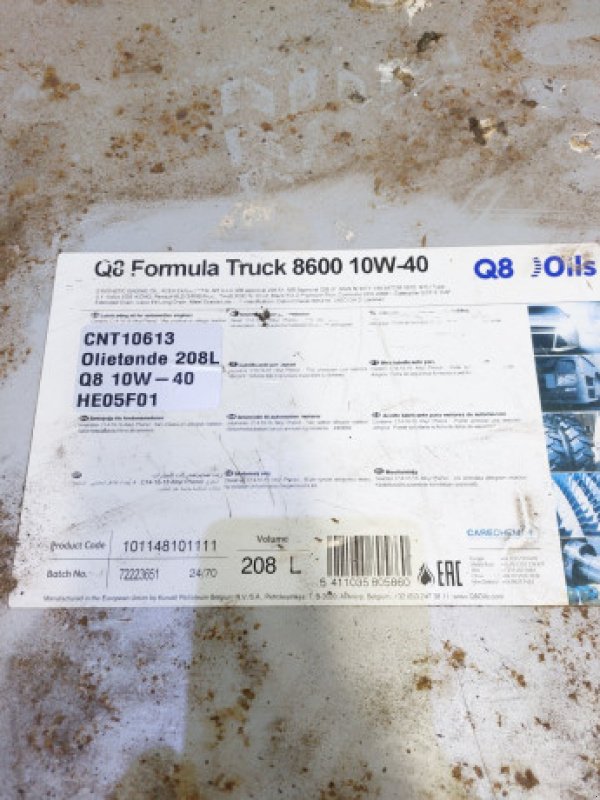 Sonstiges typu Sonstige Q8 8600 10W-40 Formula truck, Gebrauchtmaschine v Hemmet (Obrázek 5)