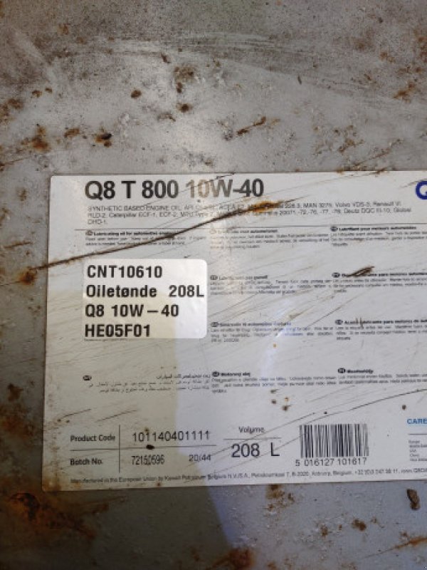 Sonstiges typu Sonstige Q8 T800 10W-40, Gebrauchtmaschine v Hemmet (Obrázek 3)