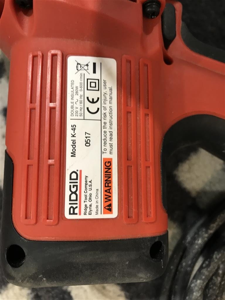 Sonstiges des Typs Sonstige Ridgid K-45 eletrisk kloakrenser, Gebrauchtmaschine in Rønnede (Bild 8)