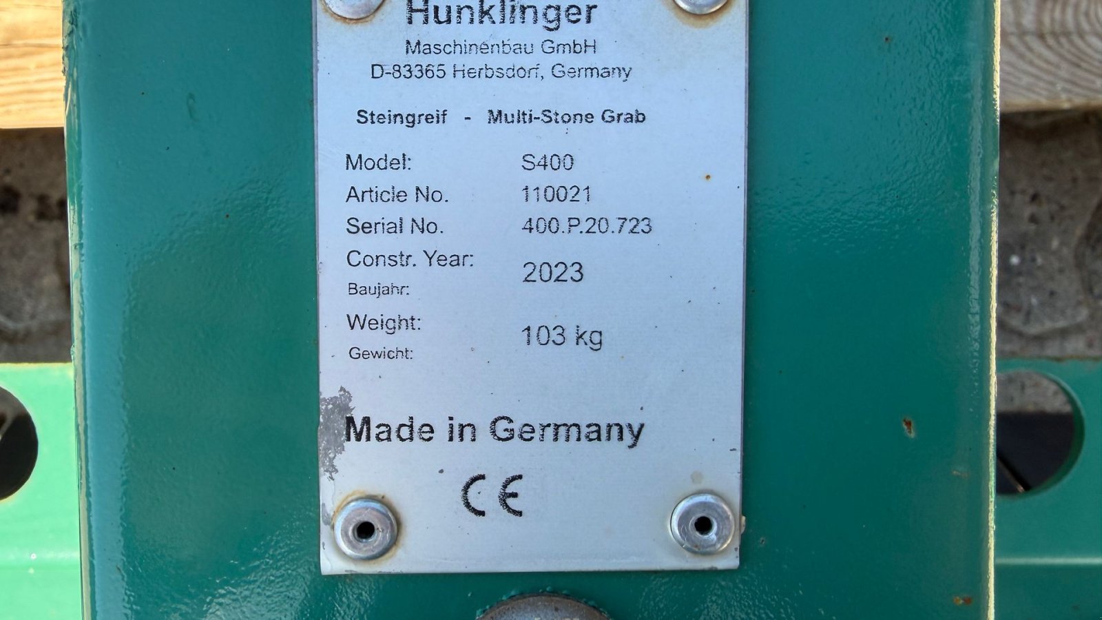 Sonstiges типа Sonstige S400, Gebrauchtmaschine в Rønnede (Фотография 3)