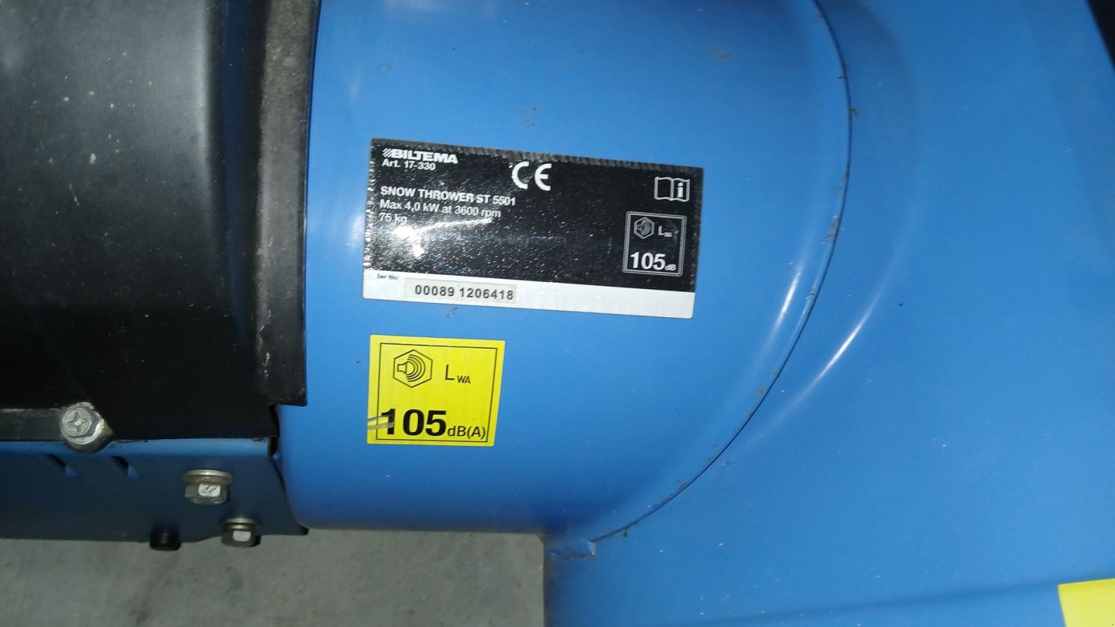 Sonstiges of the type Sonstige Snow Thrower ST 5501 Art. 17-330, Gebrauchtmaschine in Horsens (Picture 6)