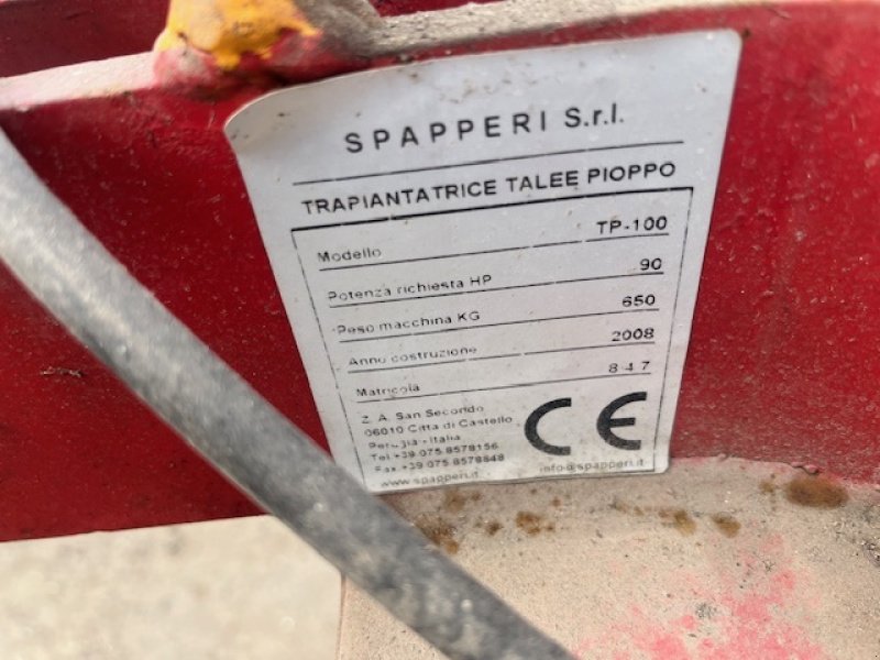 Sonstiges типа Sonstige SPAPPERI TP 100. TIL PLANTNING AF FEKS POPPEL STIKLINGER, Gebrauchtmaschine в Dronninglund (Фотография 8)