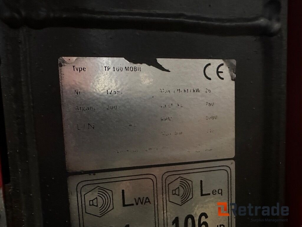 Sonstiges des Typs Sonstige TP 160 mobil, Gebrauchtmaschine in Rødovre (Bild 4)
