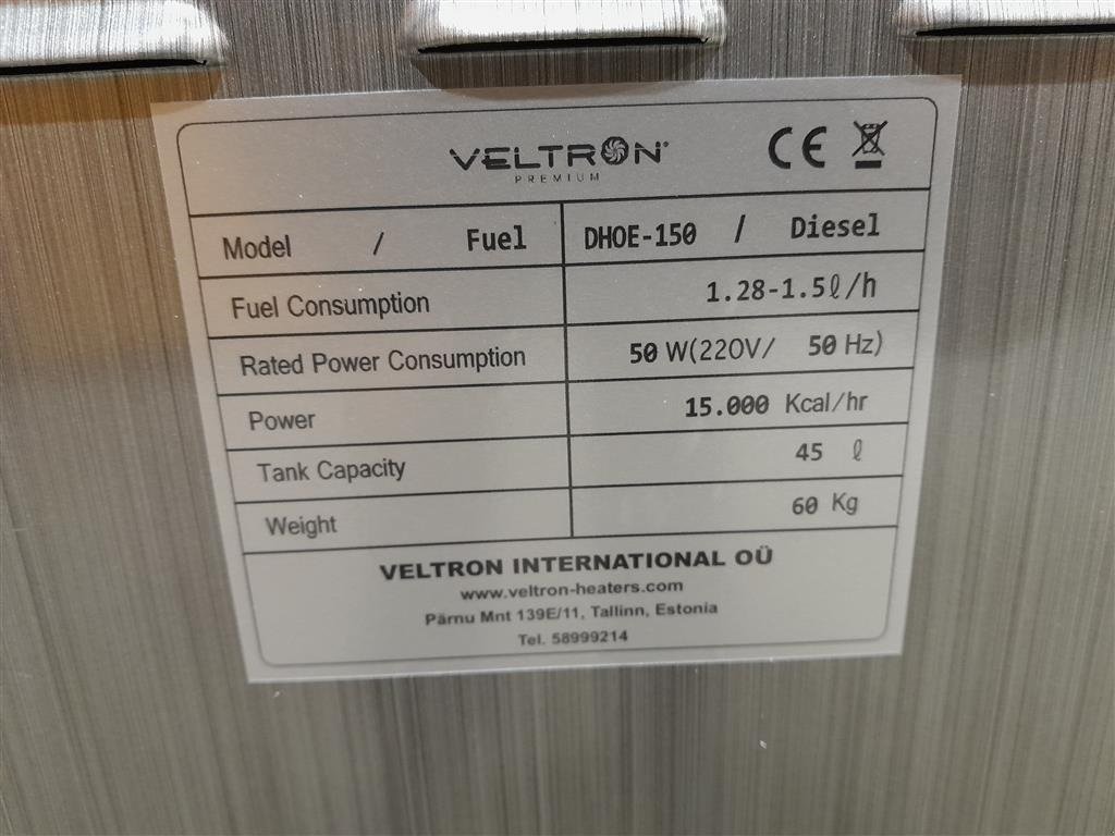 Sonstiges typu Sonstige VeLTRON HEATER, Gebrauchtmaschine v Rødekro (Obrázek 2)
