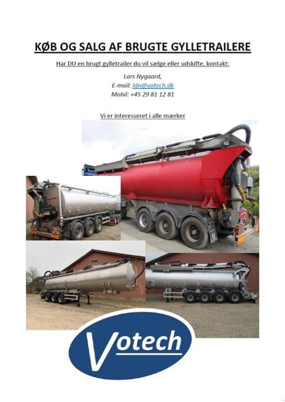 Sonstiges typu Sonstige VM Tarm Alle mærker og modeller af gylletrailer, slurrytrailer, Gülletransport, LKW., Gebrauchtmaschine v Nykøbing Mors (Obrázek 1)