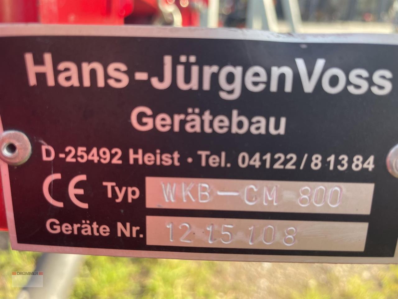 Sonstiges des Typs Sonstige Voss WKB-C800, Gebrauchtmaschine in Schmalfeld (Bild 5)