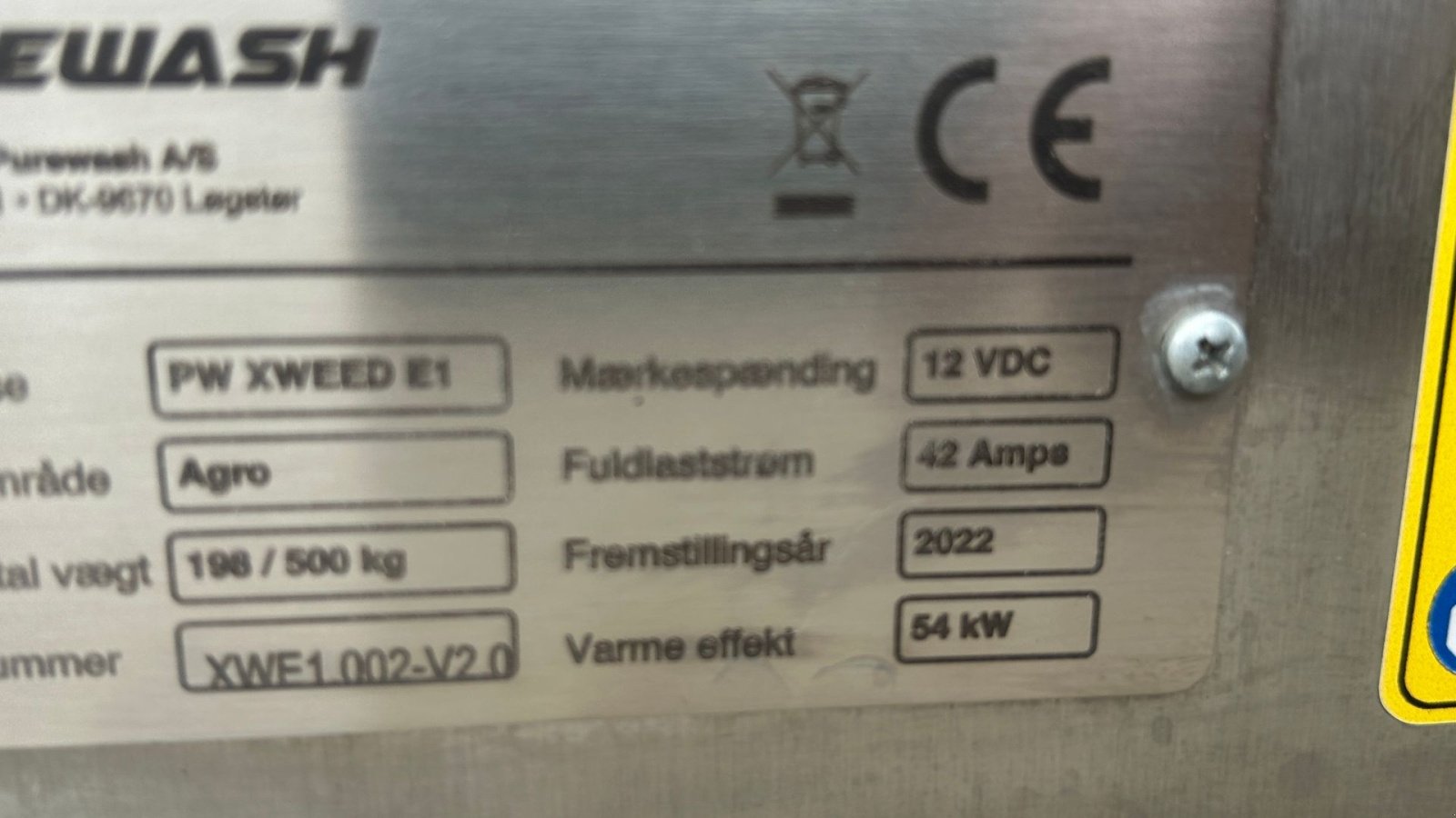 Sonstiges Türe ait Sonstige X-Weed E1 E1, Gebrauchtmaschine içinde Suldrup (resim 4)