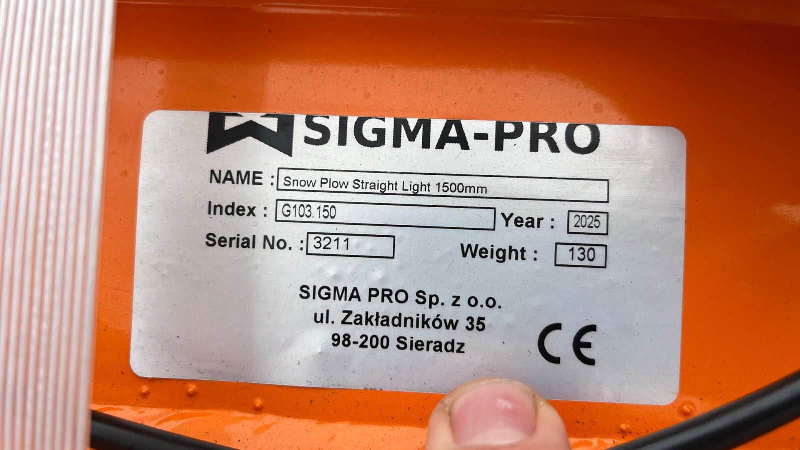 Sonstiges des Typs Stöckli Pro g103 150 150cm sneplov med hydraulisk sving og Giant fæste, Gebrauchtmaschine in Rønnede (Bild 11)