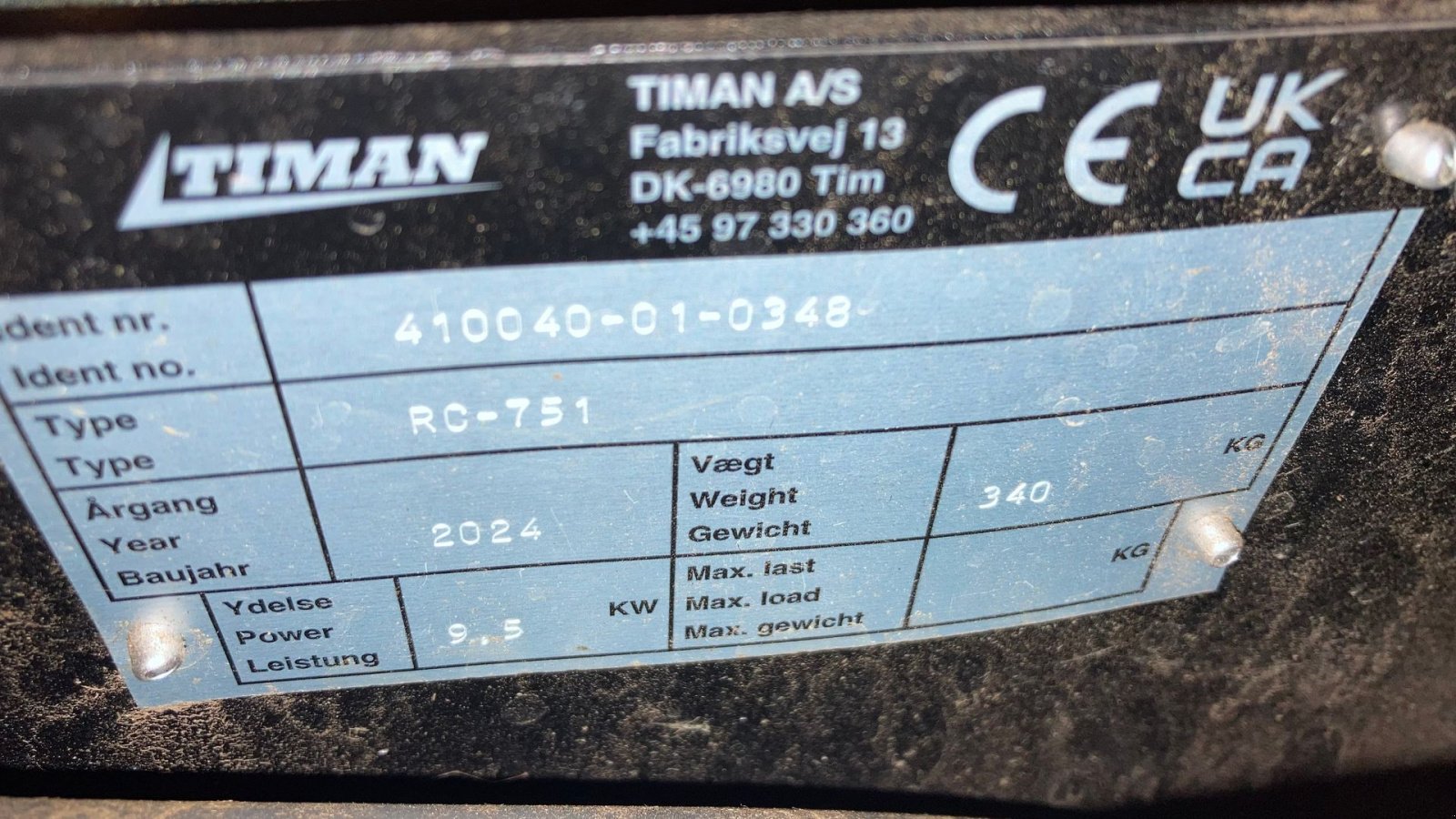 Sonstiges от тип Timan RC-751 Kun 18 timer, Gebrauchtmaschine в Roskilde (Снимка 8)