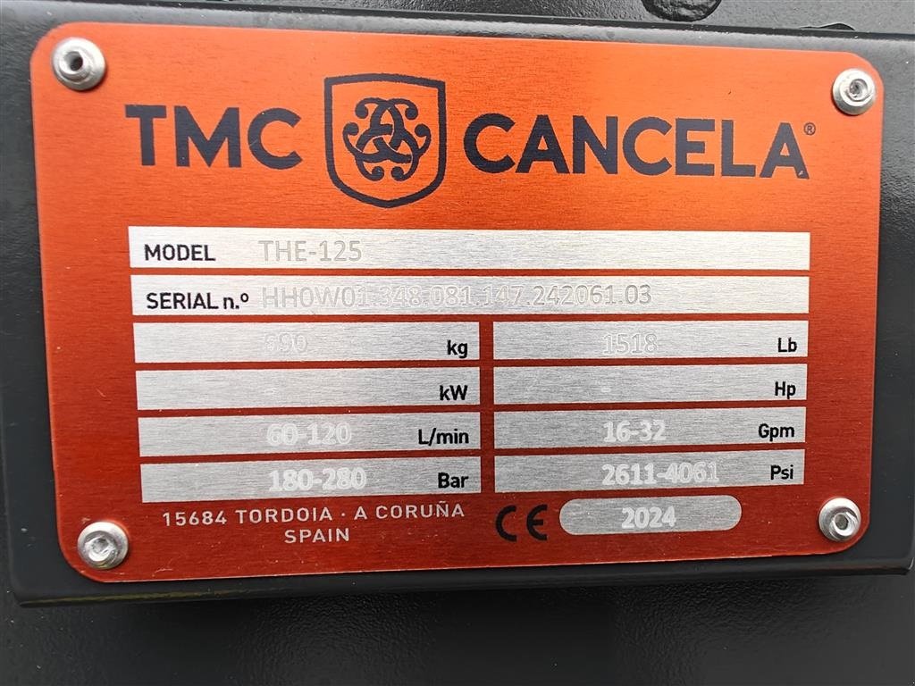 Sonstiges des Typs TMC Cancela THE-125 PÅ LAGER TIL OMGÅENDE LEVERING, Gebrauchtmaschine in Holstebro (Bild 10)