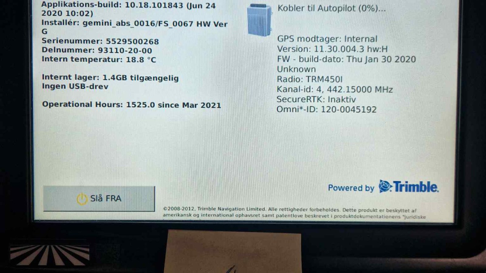 Sonstiges typu Trimble FM 1000 Trimble FM 1000, Gebrauchtmaschine v Varde (Obrázek 2)