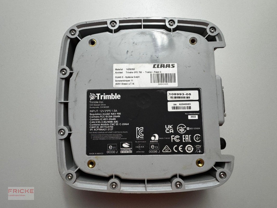 Sonstiges des Typs Trimble GPS Empfänger NAV 900 mit Egnos Freischaltung, Gebrauchtmaschine in Demmin (Bild 5)